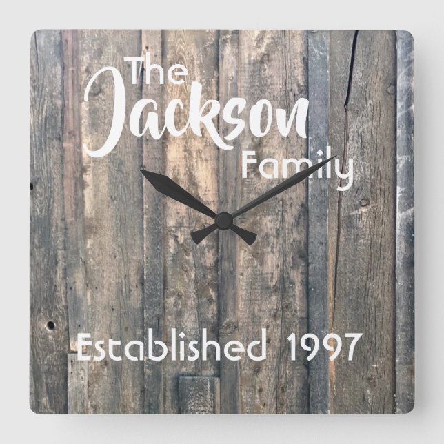 Horloge murale personnalisable (Recto)