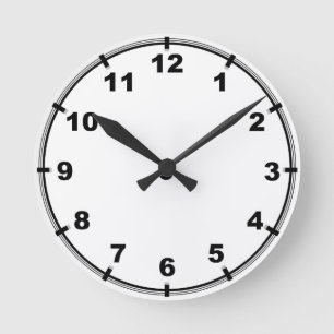 Horloge murale personnalisable de cuisine avec des