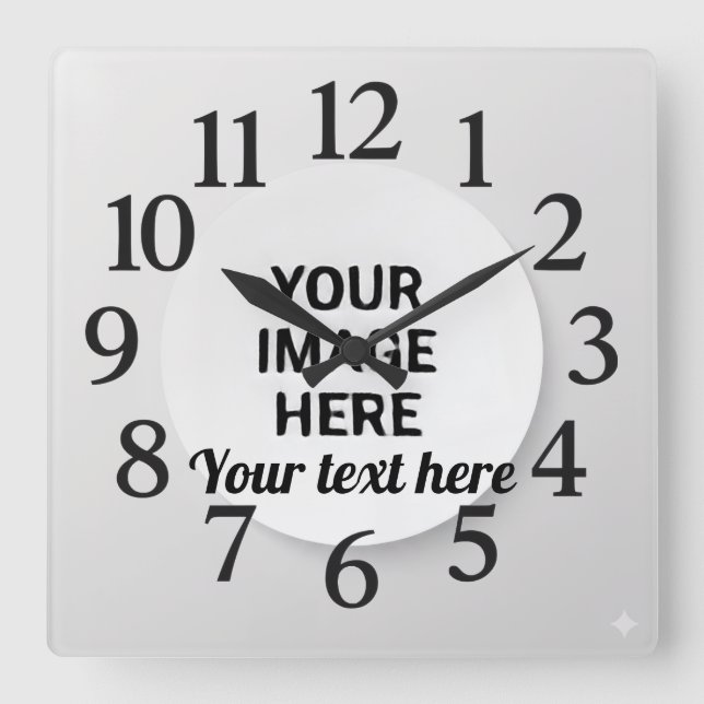 Horloge murale personnalisée (Recto)