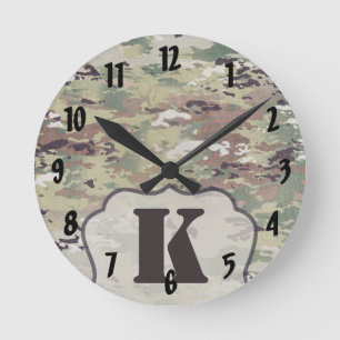 Horloge murale personnalisée Armée OCP Camo Unifor