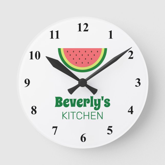 Horloge murale personnalisée avec logo de fruit de (Recto)