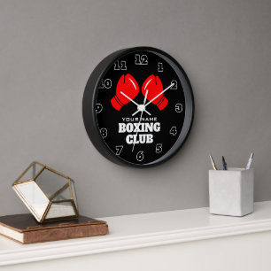 Horloge murale personnalisée avec logo de gants de