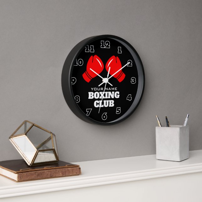Horloge murale personnalisée avec logo de gants de (Bureau)