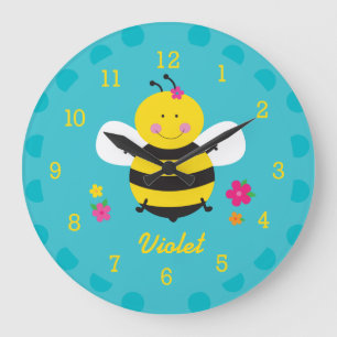Horloge murale personnalisée de l'abeille