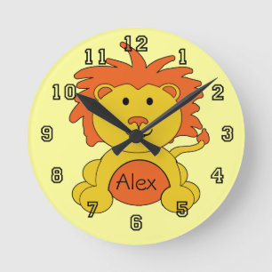 Horloge murale personnalisée de "petit lion"