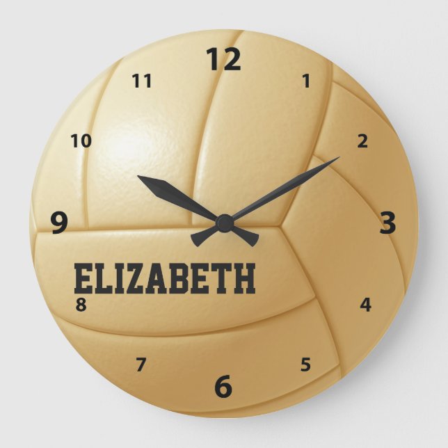 Horloge murale personnalisée du volley-ball (Recto)