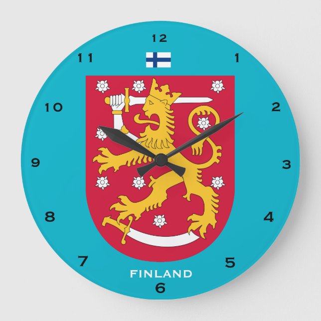 Horloge murale personnalisée en Finlande Suomi sei (Recto)