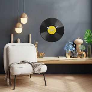 Horloge murale personnalisée LP Vinyl Record