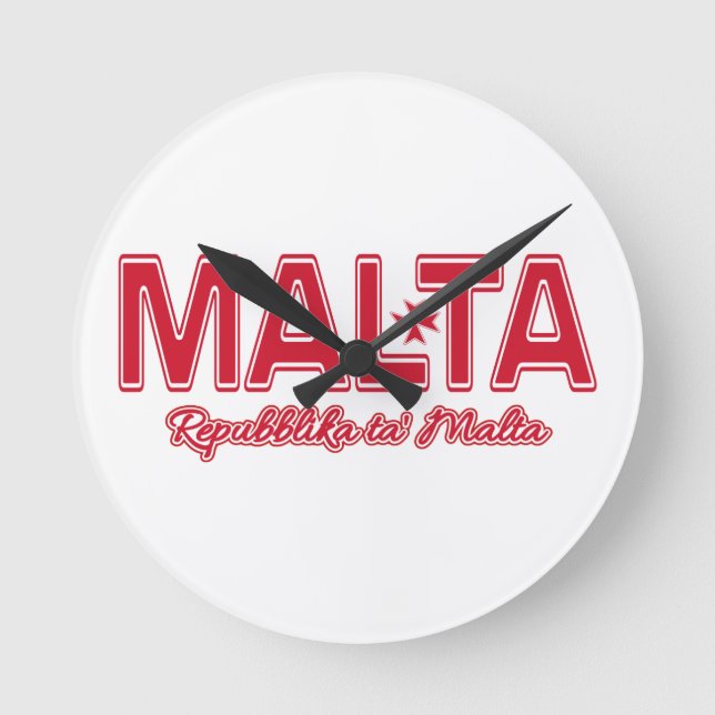 horloge murale personnalisée MALTA (Recto)