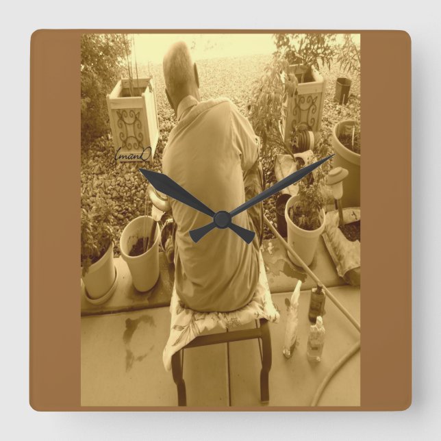 Horloge murale personnalisée 'My Space' (Recto)