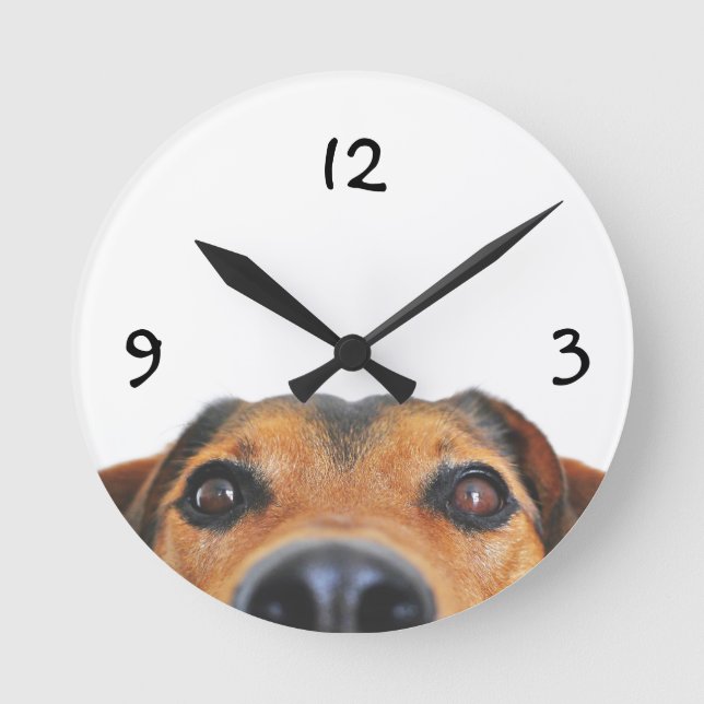 Horloge murale personnalisée pour animaux (Recto)