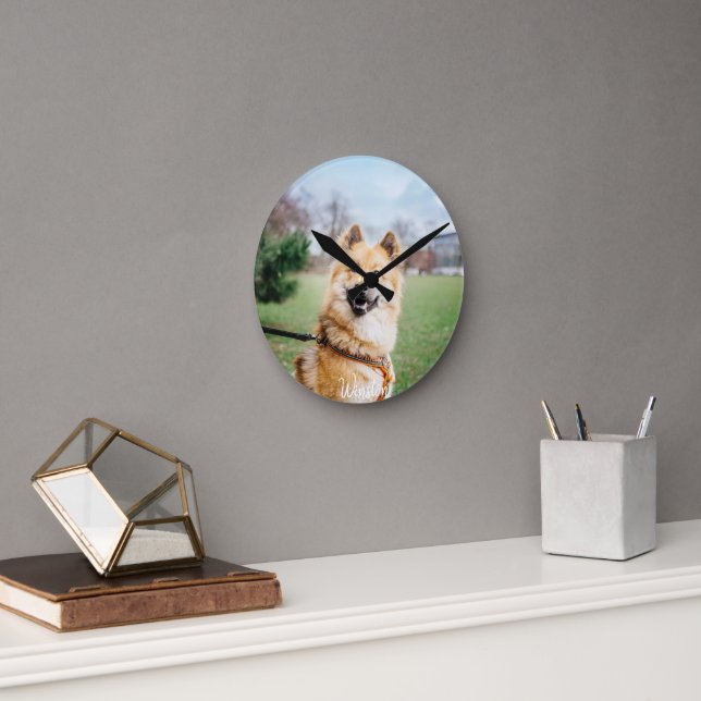 Horloge murale personnalisée pour animaux de compa (Bureau)