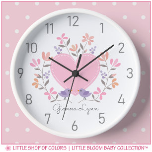 Horloge murale personnalisée pour la chambre de bé