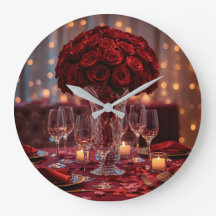 Horloge murale personnalisée pour la Saint-Valenti