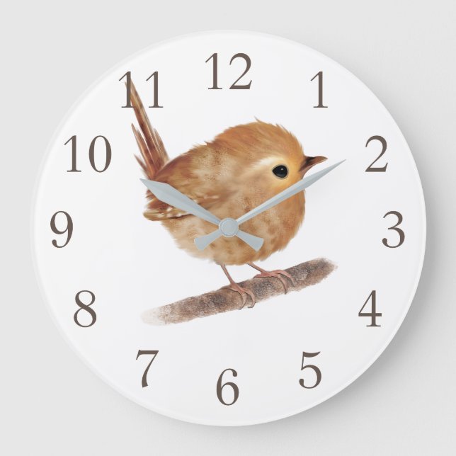 Horloge murale personnalisée pour les oiseaux (Recto)