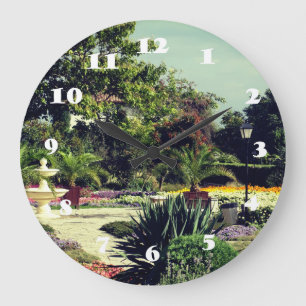Horloge murale photo du jardin botanique