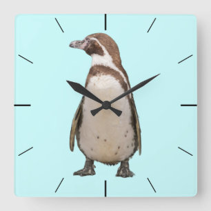 Horloge murale pingouin