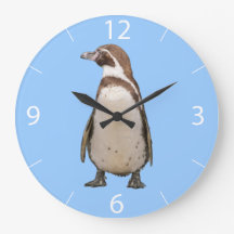 Horloge murale pingouin
