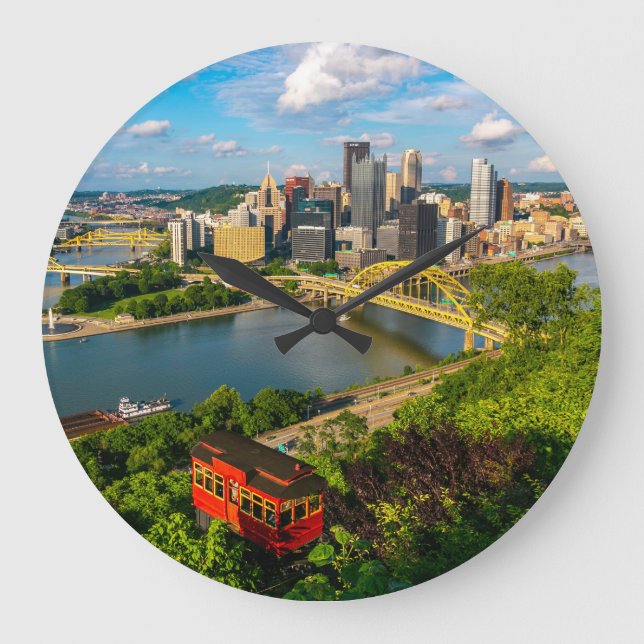 Horloge murale Pittsburgh Photo Duquesne Incline (Recto)