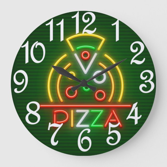 Horloge murale pizza (Recto)