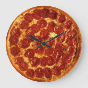 Horloge murale Pizza Pepperoni