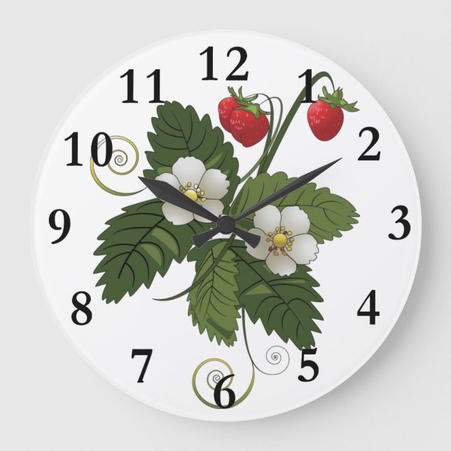 Horloge murale Plante fraise (Recto)