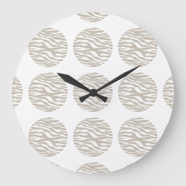 Horloge murale Pois d'impression Zebra (Recto)