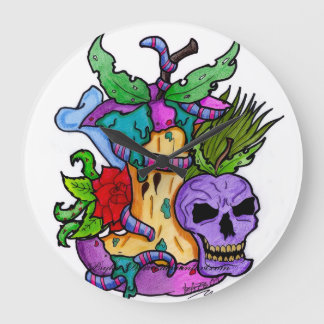 Horloge murale Pomme empoisonnée Psyko-Daizie