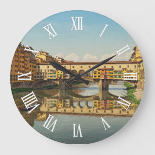Horloge murale Ponte Vecchio Florence Italie