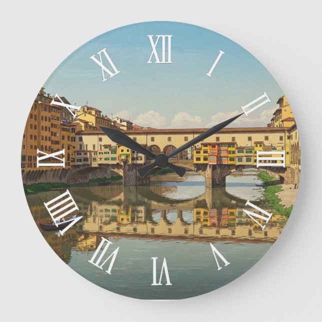Horloge murale Ponte Vecchio Florence Italie (Recto)