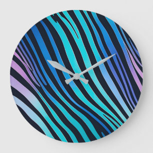 Horloge murale Poster de animal colorée