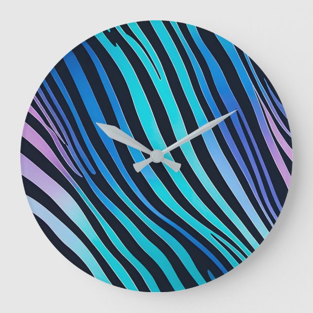 Horloge murale Poster de animal colorée (Recto)