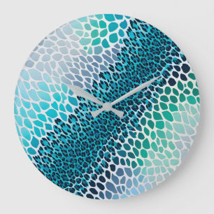 Horloge murale Poster de animal colorée