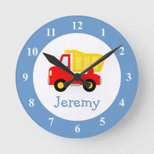 Horloge murale pour camion de jouets pour enfant c