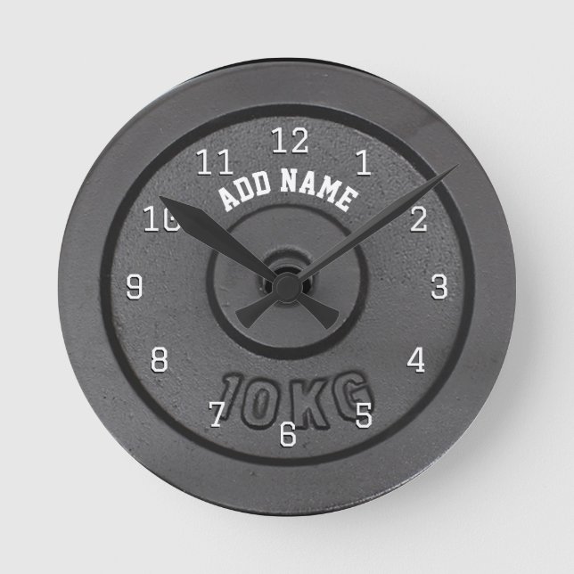 Horloge murale pour gymnaste culturiste (Recto)