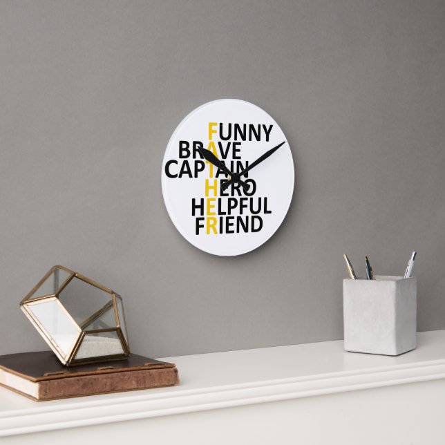 Horloge murale pour la fête des pères (Bureau)