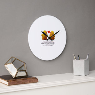 Horloge murale “Poussin jaune” – Mignonne et amusa