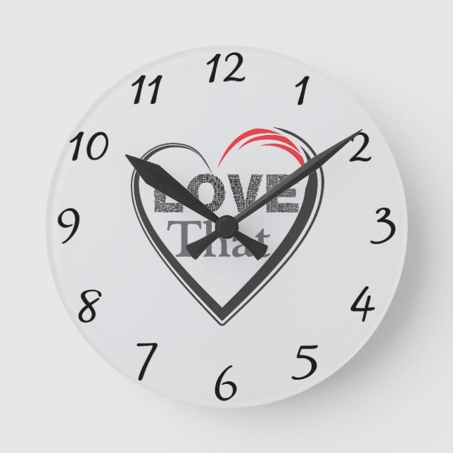 Horloge Murale Que J'Aime (Recto)
