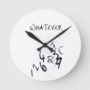 Horloge murale - quoi que