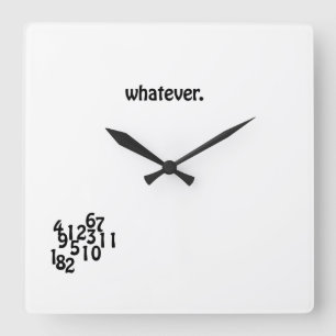 Horloge murale quoi que