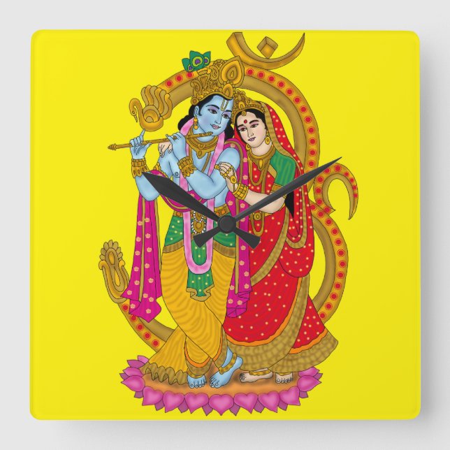 Horloge murale Radha Krishna (Recto)