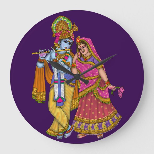 Horloge murale Radha Krishna (Recto)