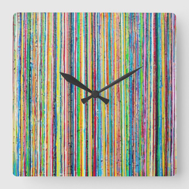 Horloge murale Rainbow Roll (Recto)