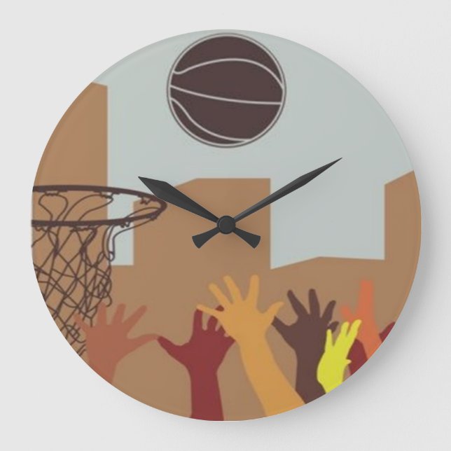 Horloge murale Rebound (Basketball) (Recto)