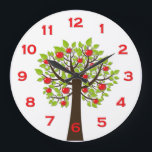 Horloge murale red delicious de pommier<br><div class="desc">Horloge murale red delicious de pommier - Perfectionnez pour votre cuisine ou coin-repas Apple-orientée. Ceci semblerait également grand dans un wagon-restaurant ou un petit café.</div>