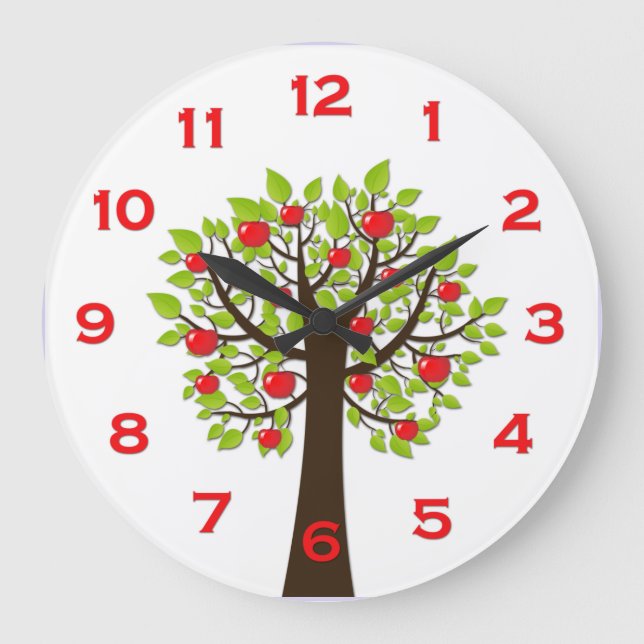 Horloge murale red delicious de pommier (Recto)