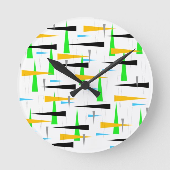 Horloge murale rétro acrylique (Recto)