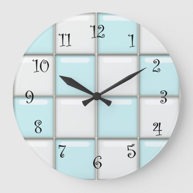 Horloge murale rétro des années 1950 (Recto)