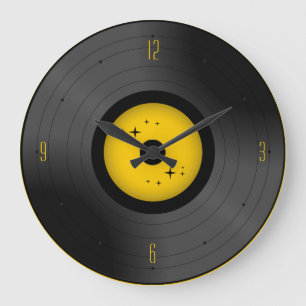 Horloge murale Retro Vinyl Record (N'Importe Quell