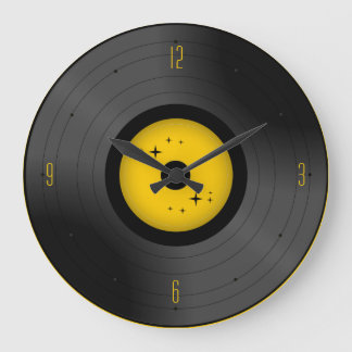 Horloge murale Retro Vinyl Record (N'Importe Quell